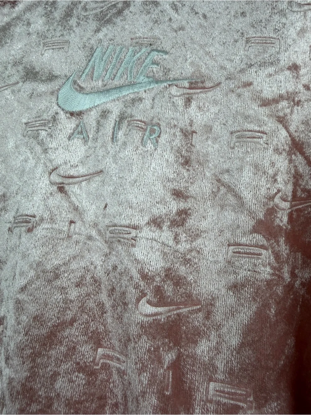 Nike Pink Knit-Collar Sweatshirt